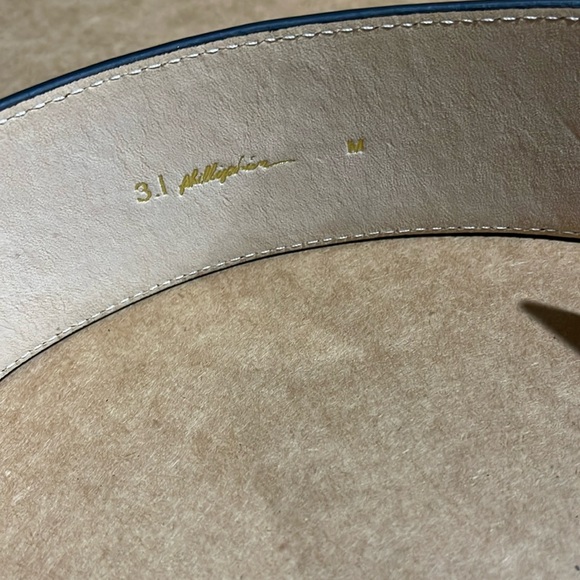 31 philliplim black patent leather belt size m - Picture 2 of 5